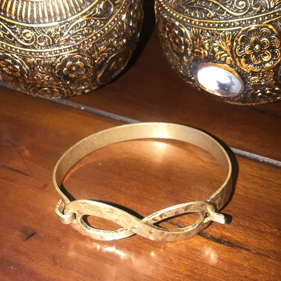 hammered metal bracelet